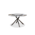 High End Exquisite Rotatable Round Rock Plate Dining Table