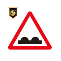 Placas de sinalização rodoviária personalizadas com avisos de segurança