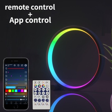 Smart RGB Remote Control Ring Night Light Creative Colorful Decoration Decorazione Rhythmy Atmosfera Atmosfera Light RGBCW LED LAMPARA