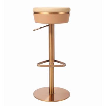 बार कुर्सी घर लंबा नॉर्डिक धातु लक्जरी सोने की रसोई चमड़े उच्च आधुनिक सस्ते स्टूल कुर्सी कुर्सी बार फर्नीचर बार टेबल के लिए