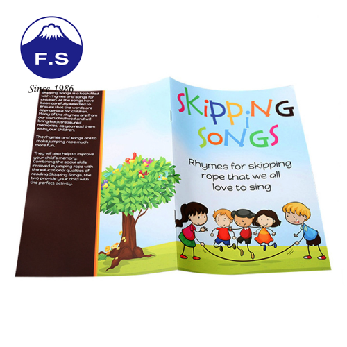 Custom Brochure Saddle-stitched Binding Booklet For Children