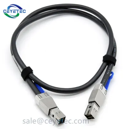 1 Meter External HD Mini SAS SFF8644 to HD Mini SAS SFF8644 Cable