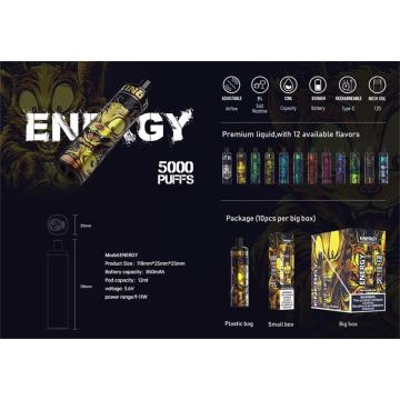 Wholesale KK Energy 5000puffs Disposable E-Cigarettes Pod