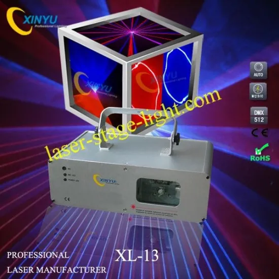 Xl-13 Single Head Rb Blue&amp;red&amp;rose Beam Laser Stage Lighting Projector