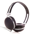 Black Headset Stereo Earphone Over Ear Headphones