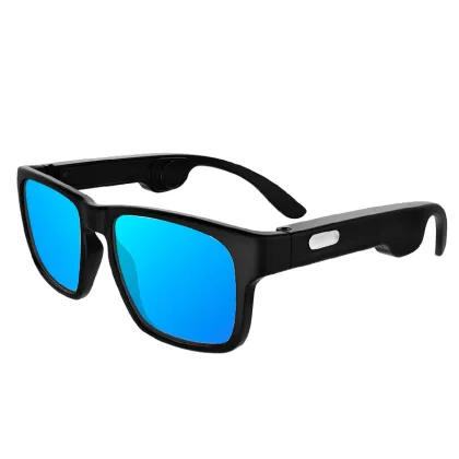 Wireless Smart Sunglasses with Bone Conduction Technology and Polarized Headphones