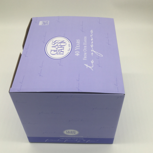 Printed folding corrugated packaging carton box
