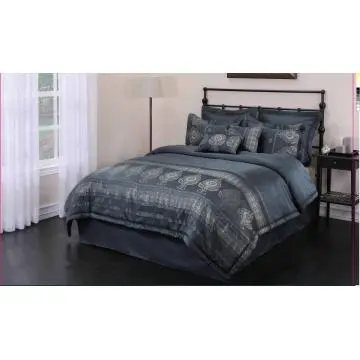 Dominique 8pc Jacquard  Bedding Comforter Set
