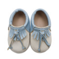 Leather Mix Color Baby Moccasins