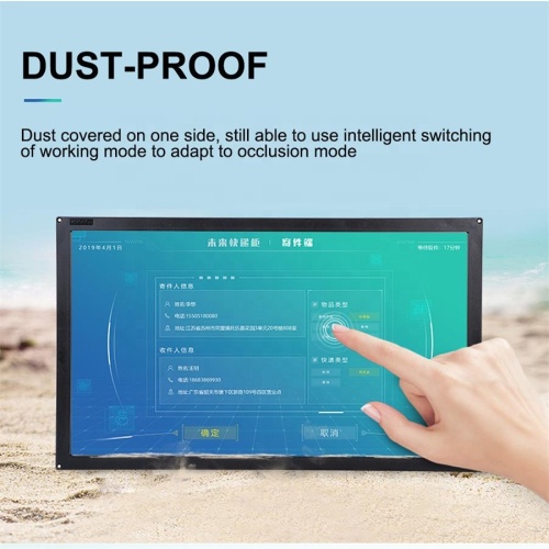 waterproof infrared touch screen with glass