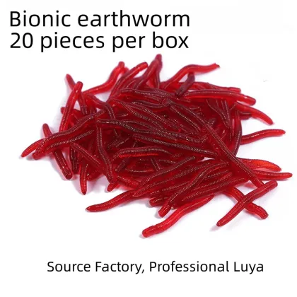 Wholesale Simulated Earthworm & Red Worm Soft Bait for Sea Fishing
