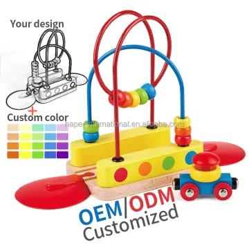 Interactive Hape Toys Bead Maze: A Preschool Educational Wooden Racetrack Game