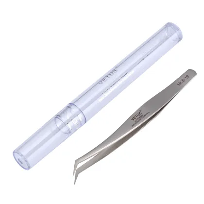 Stainless Steel Original VETUS Tweezers Pincet Pinzas VETUS MCS-19 Precision Tweezers For Electronic Mobile Phone Repair Tools