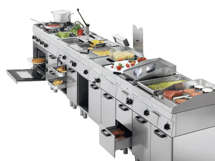Commercial Modular Stainless Kitchen Cooking Station