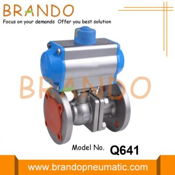 1 Inch DN25 Flange Pneumatic Actuator Ball Valve