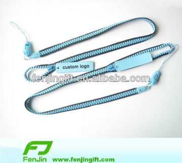 promotional zipper lanyard with zipper