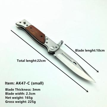 AK47 Military Spring Switch Blade Pocket Knife S