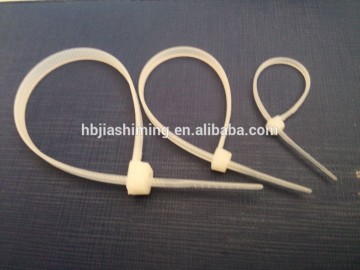 Plastic self-locking cable ties