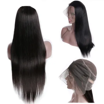 Brazilian Straight Pre Plucked Raw Virgin Cuticle Aligned Human Hair Lace Front Wig With Baby Hair Swiss 360 Lace Frontal Wig