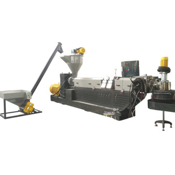 force feeder feeding plastic films flakes recycling pelletizer
