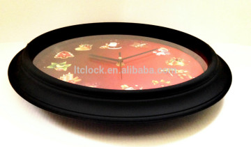 Fashion christmas wall clock with music