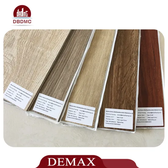 Waterproof Laminate PVC Recycled Plastic Flooring Looks Like Wood