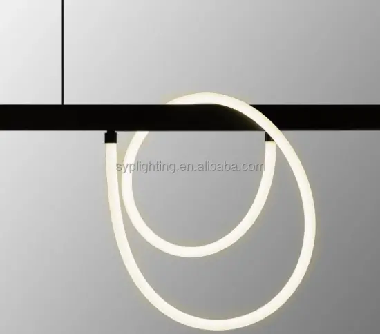 Neon Flexible Chandelier: 360 Degree Silicone Tube Strip Light