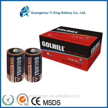 1.5V D size UM1 carbon battery r20