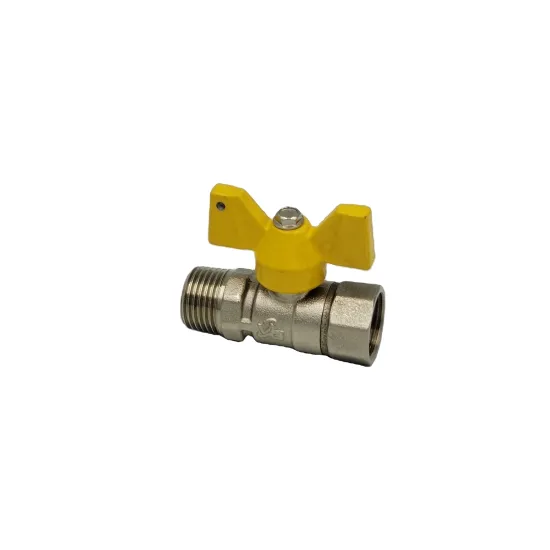 1/2" Forged Brass Valves Manufacturer 20mm LGP Gas Brass Valve Yellow Handle Medical Gas Rated Brass Ball Valve