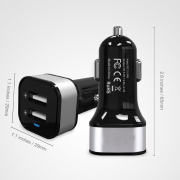 Twin usb car charger,charger car,car charger with cable