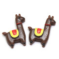 Cartoon Kawaii Mini Alpaca Shaped DIY Phone Shell Ornaments Beads Charms Kids Handmade Toy Decoration