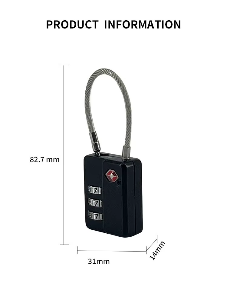 2 tsa cable Padlock