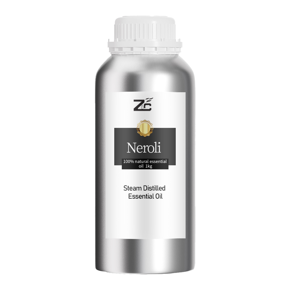 Aceite esencial de neroli de suministro a granel 100% puro, aceite esencial de neroli orgánico