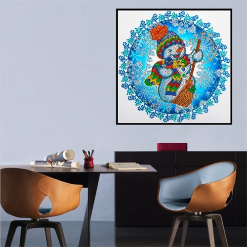 Snowman 5D Diamond Painting Cross Stitch Customization