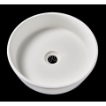 Artificial stone round countertop washbasin for cabinet