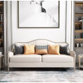 Light luxury American leather sofa combination