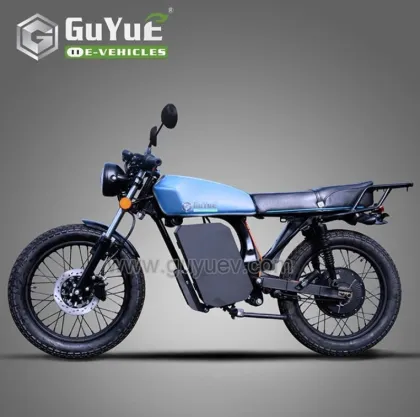 Sleek Electric Cafe Motorcycle