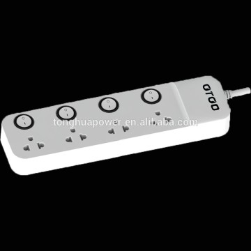 extension power board for Thailand/ individual switched Thai socket powet bar /surge protector /power strip