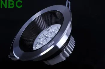 Anti-dazzle Black recessed Commercial  LED Adjustable Ceiling Lights