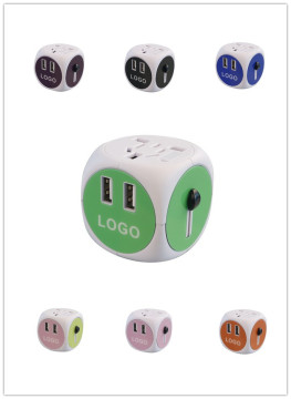 New Product International UK Travel Plug Adapters Cube Power Bank