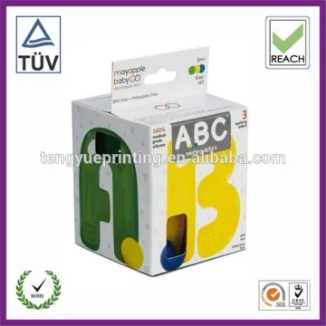 Eco-friendly PP plastic box for baby feeding cup packaging