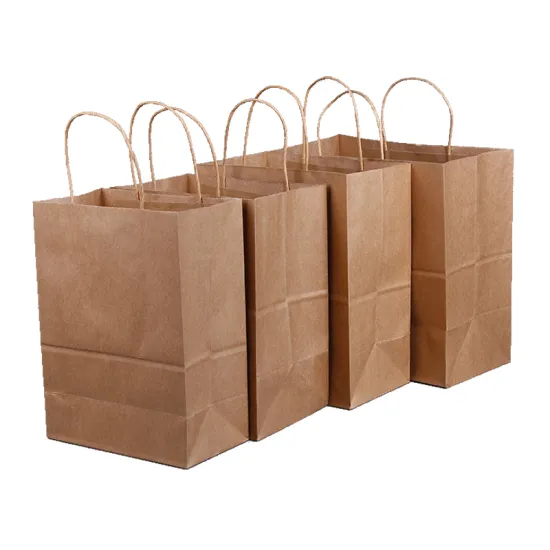 Brown Kraft Paper Shopping bag with Handle