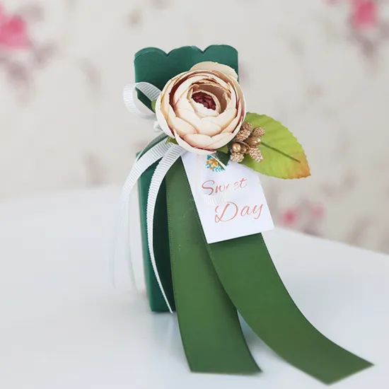 Small color wedding candy boxes