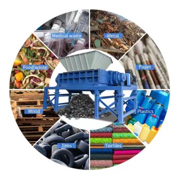 Twin Shaft Waste Shredder for Metal and Plastic with CE Certification