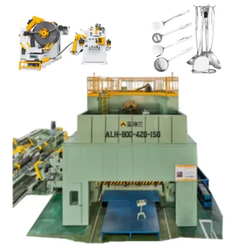 High Volume Kitchenware Production Line with Punching Machines in Operation