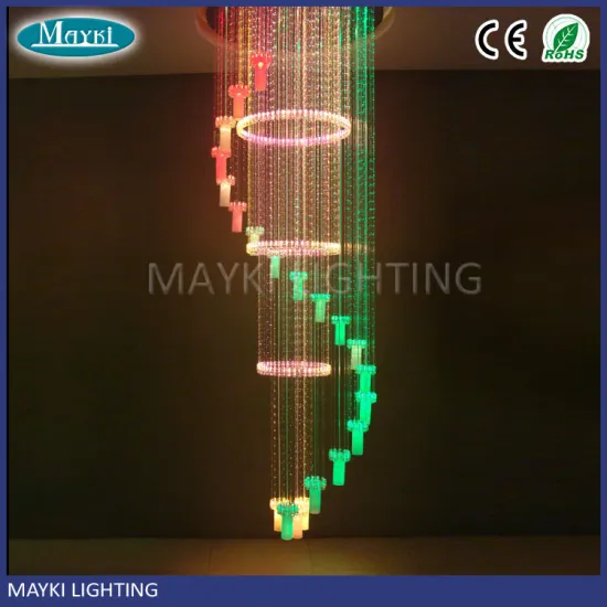 LED fiber optic lamp and chandelier decorative