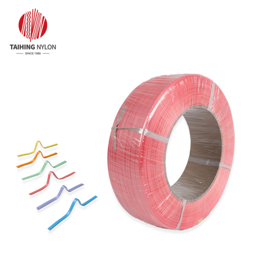 Plastic nose wire for bright color flat mask