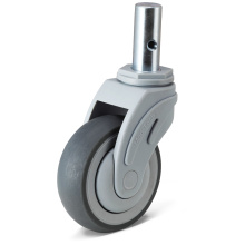 Hospital Cart Casters Round Solid Plug Cart Caster