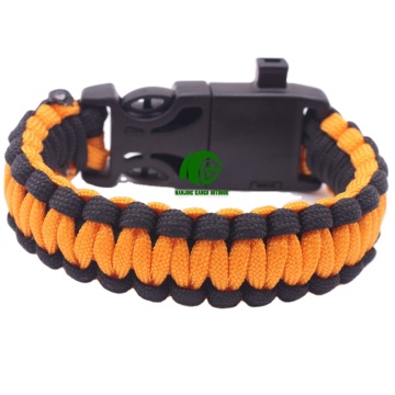 Multi-Functional Tactical Survival Bracelet with Compass, Flint Fire Starter, and Whistle