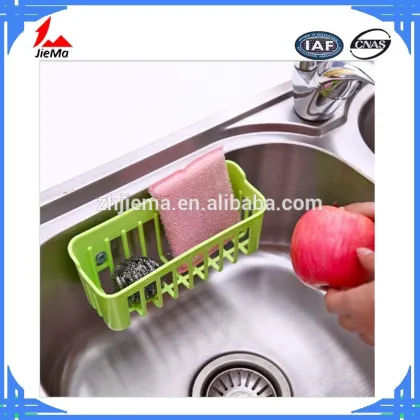 kitchen groove hang draining storage box. Cleaning cloth and ball storage tools